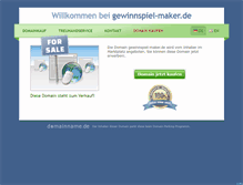 Tablet Screenshot of gewinnspiel-maker.de